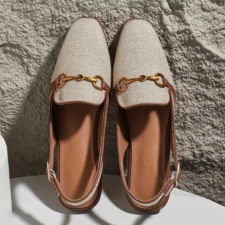 Grace - Orthopedic Mule Sandals for Women with Horsebit Detail and Slingback Strap