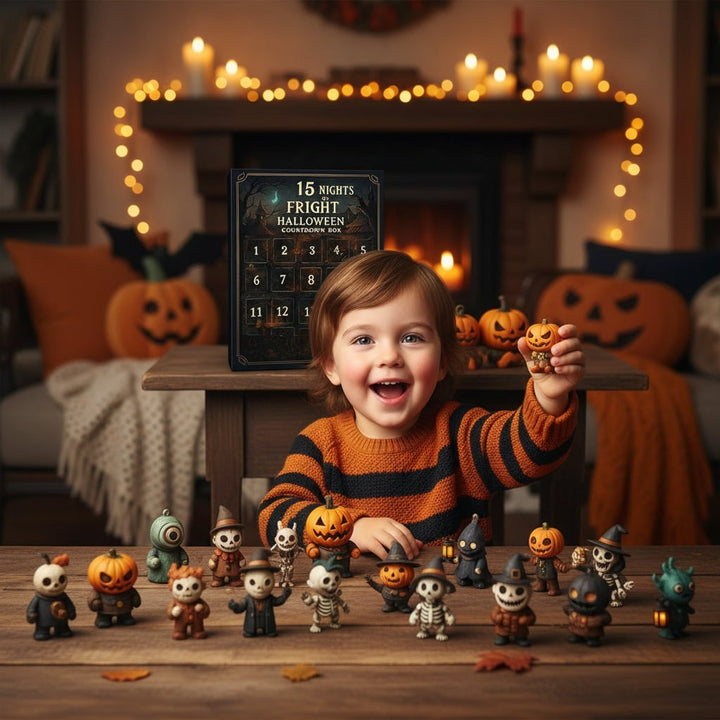 Halloween Advent Calendar | Collectible Toy Figurines | Countdown Surprise Gift Set
