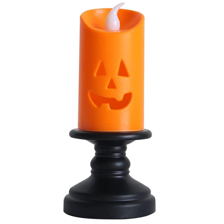 Halloween Pumpkin LED Tealight Candles | 3D Pumpkin Design | Battery Operated Set of 2