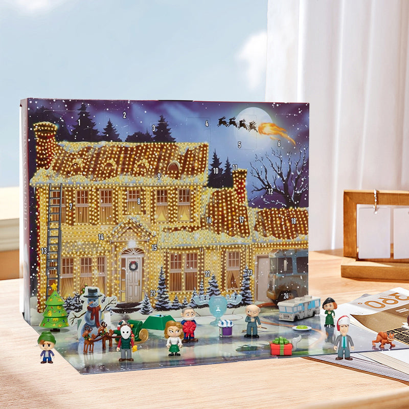 Holiday Movie Advent Calendar | 24 Mini Figures &amp; Accessories | Christmas Countdown Collectible Set