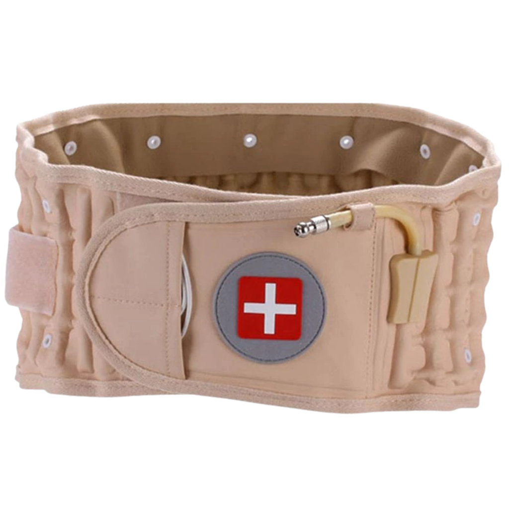 Inflatable Lumbar Support Belt | Adjustable Waist Fit | Lightweight, Breathable Back Support