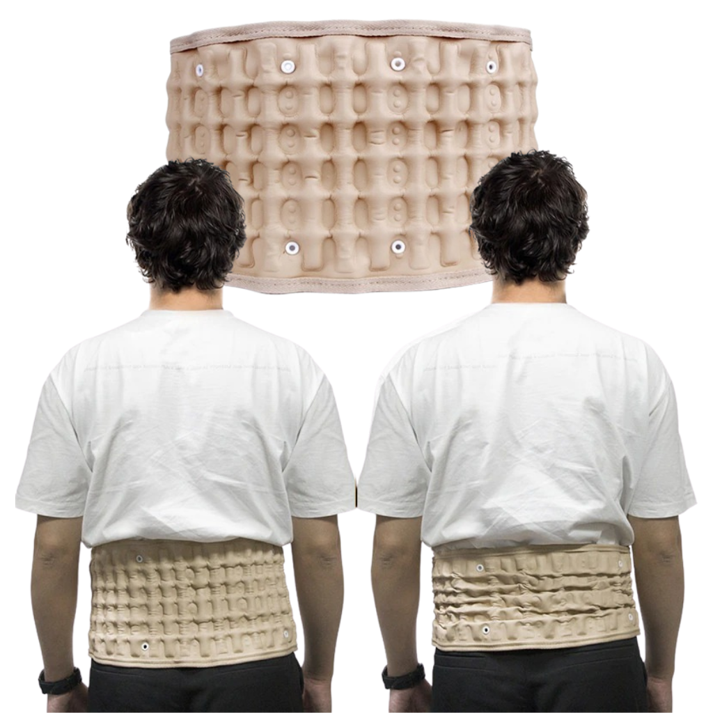 Inflatable Lumbar Support Belt | Adjustable Waist Fit | Lightweight, Breathable Back Support
