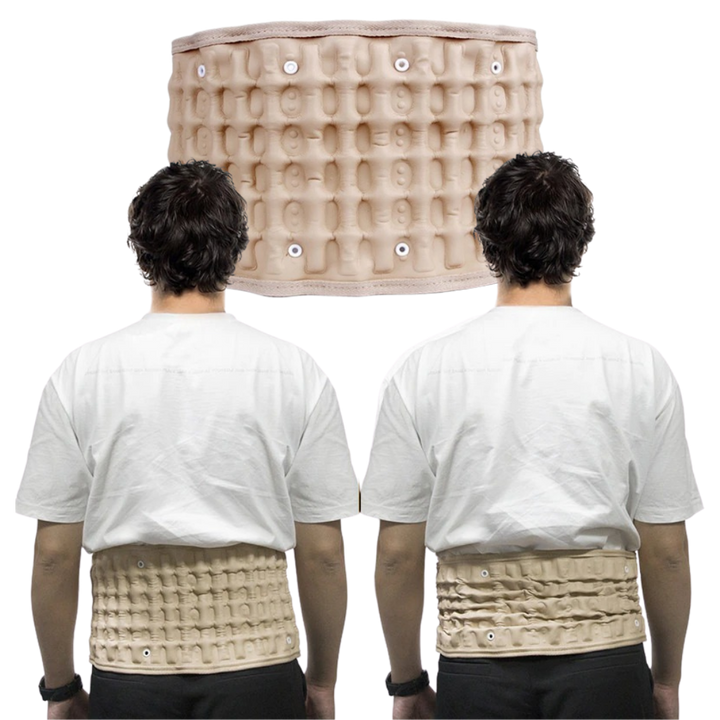 Inflatable Lumbar Support Belt | Adjustable Waist Fit | Lightweight, Breathable Back Support