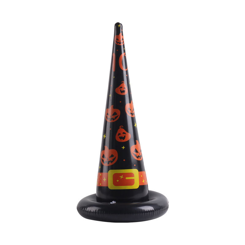Inflatable Witch Hat Toy | Halloween Party Prop | Reusable Costume Accessory