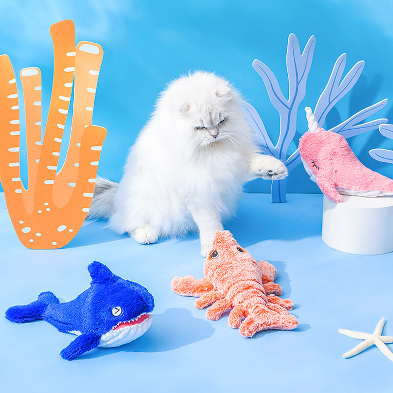 Interactive Pet Toy | Motion Activated Plush Toy | USB Rechargeable Dog &amp; Cat Toy