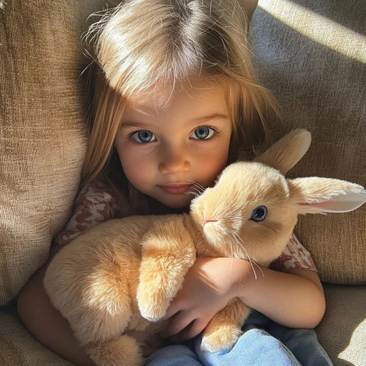 Interactive Plush Bunny Toy | Realistic Hopping Movements &amp; Cute Sounds | Battery Powered