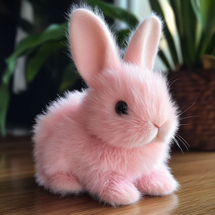 Interactive Plush Bunny Toy | Realistic Hopping Movements &amp; Cute Sounds | Battery Powered