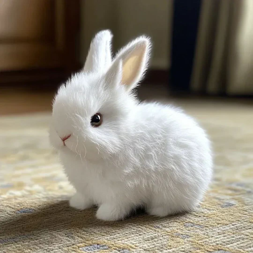 Interactive Plush Bunny Toy | Realistic Hopping Movements &amp; Cute Sounds | Battery Powered