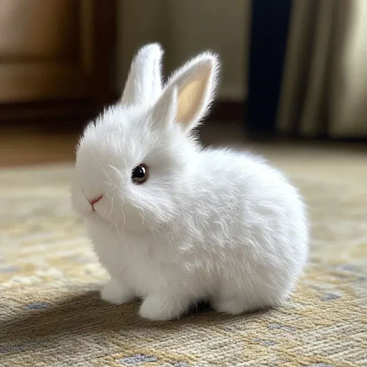 Interactive Plush Bunny Toy | Realistic Hopping Movements &amp; Cute Sounds | Battery Powered