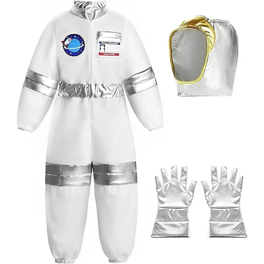 Kids Astronaut Costume | Space Explorer Cosplay Outfit | Halloween Dress-Up Set