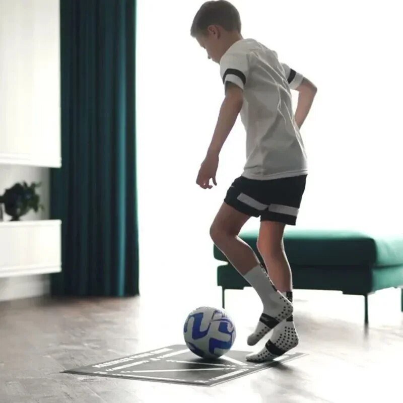 Kids Soccer Training Mat | Non-Slip Skill Practice Surface | Indoor &amp; Outdoor Football Drills
