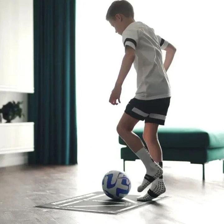 Kids Soccer Training Mat | Non-Slip Skill Practice Surface | Indoor &amp; Outdoor Football Drills