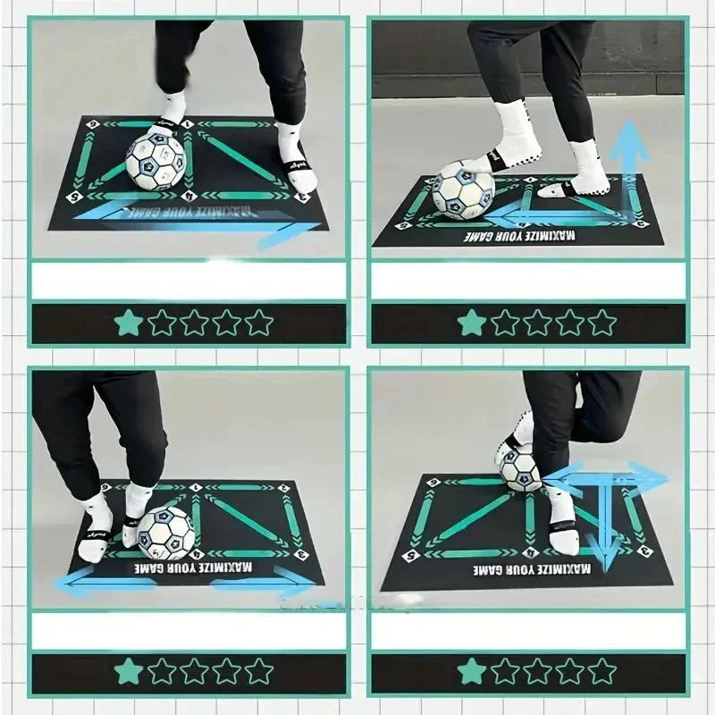 Kids Soccer Training Mat | Non-Slip Skill Practice Surface | Indoor &amp; Outdoor Football Drills