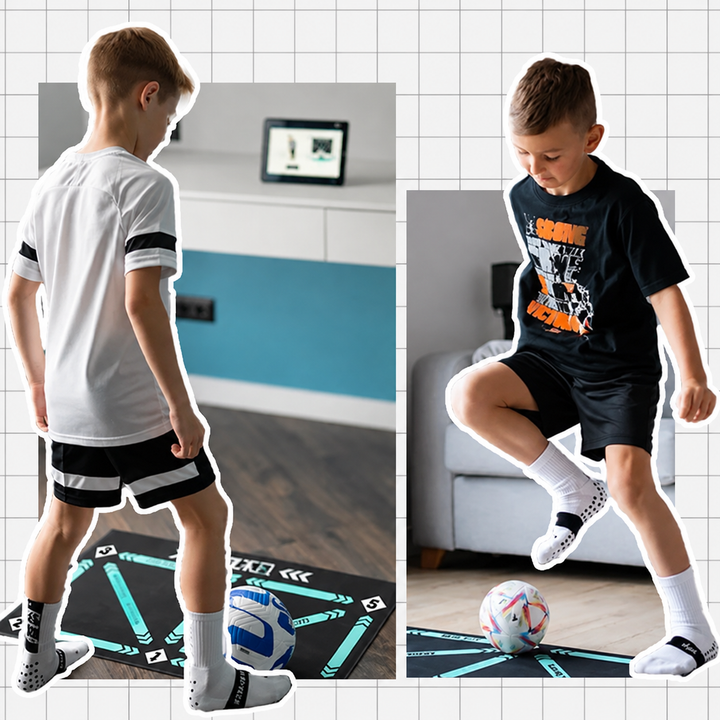 Kids Soccer Training Mat | Non-Slip Skill Practice Surface | Indoor &amp; Outdoor Football Drills