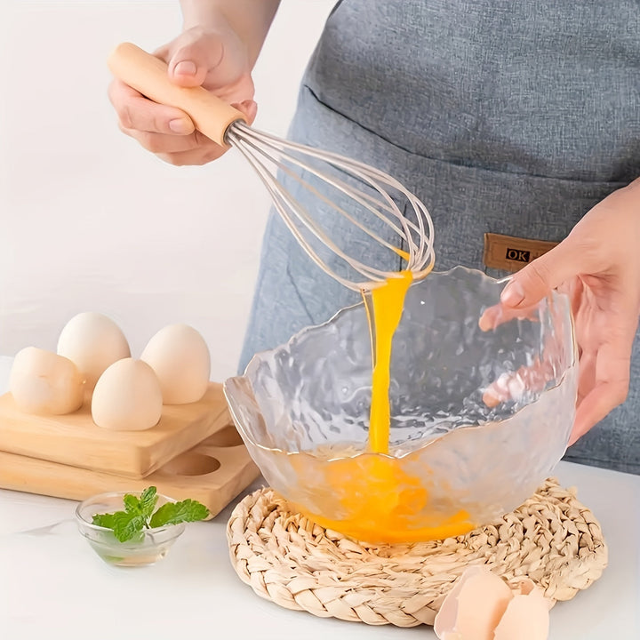 Kitchen Utensil Set | 12-Piece Silicone Cooking Tools | Heat Resistant | Wooden Handles