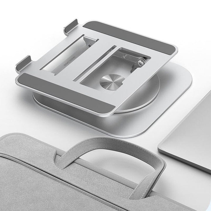 Laptop Stand | 360° Rotating Base | Adjustable Aluminum Design | Fits Laptops Up to 17 in
