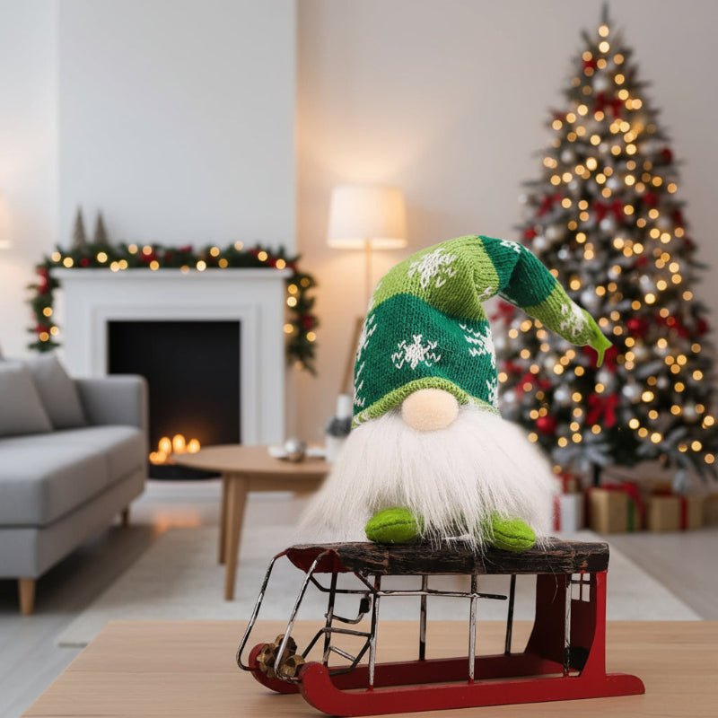 Light-Up Christmas Doll | Warm Yellow LED Glow | Battery-Powered Festive Indoor Decoration