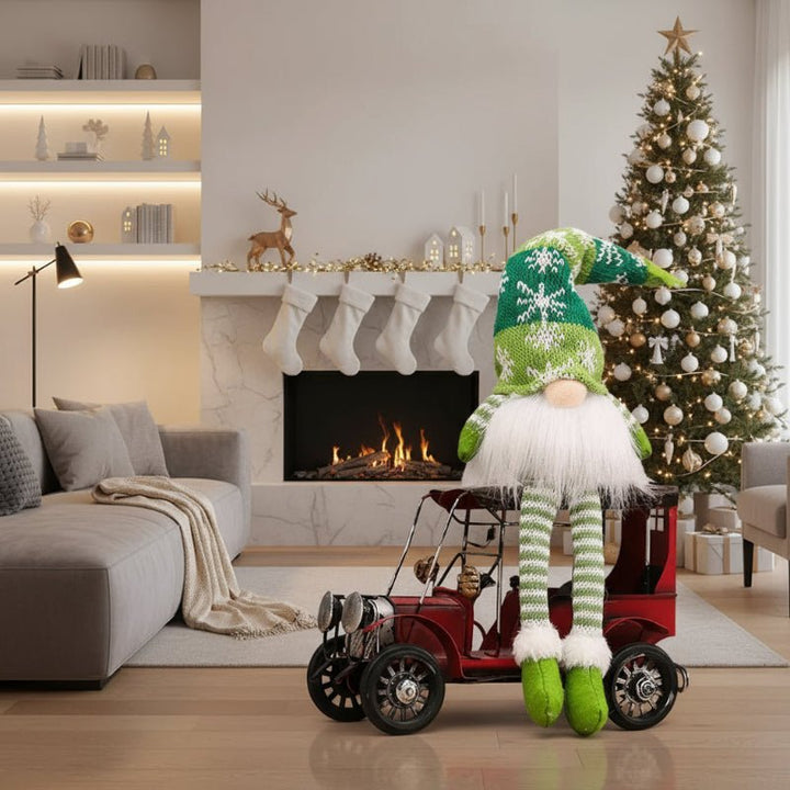 Light-Up Christmas Doll | Warm Yellow LED Glow | Battery-Powered Festive Indoor Decoration