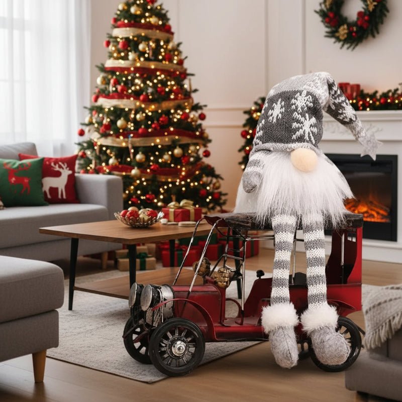 Light-Up Christmas Doll | Warm Yellow LED Glow | Battery-Powered Festive Indoor Decoration