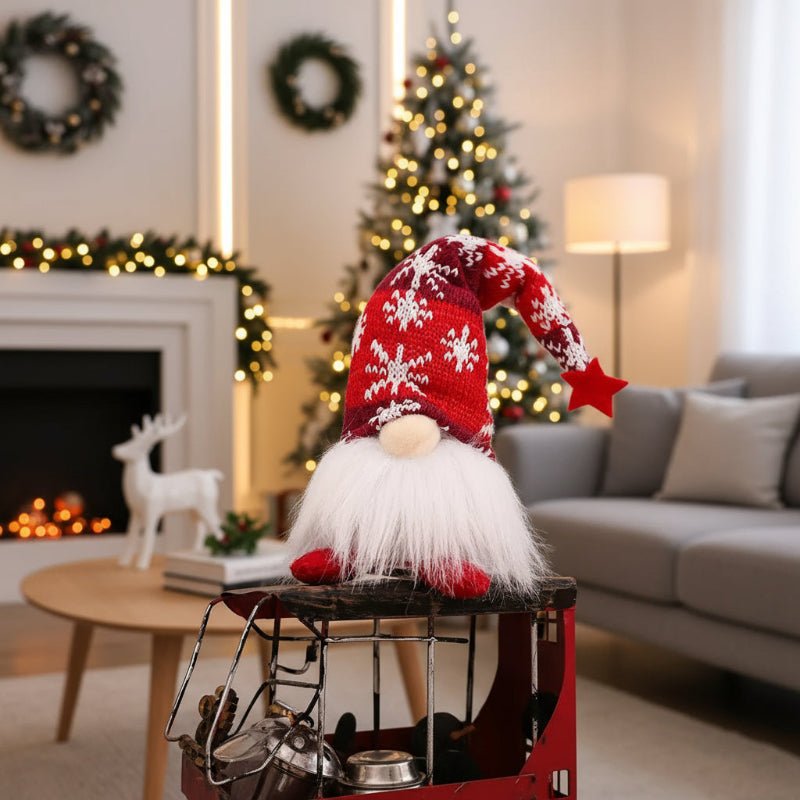 Light-Up Christmas Doll | Warm Yellow LED Glow | Battery-Powered Festive Indoor Decoration