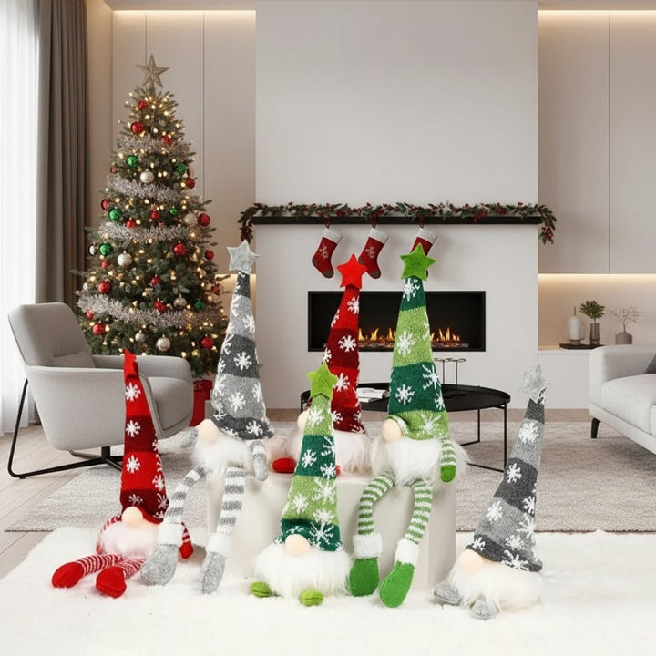 Light-Up Christmas Doll | Warm Yellow LED Glow | Battery-Powered Festive Indoor Decoration