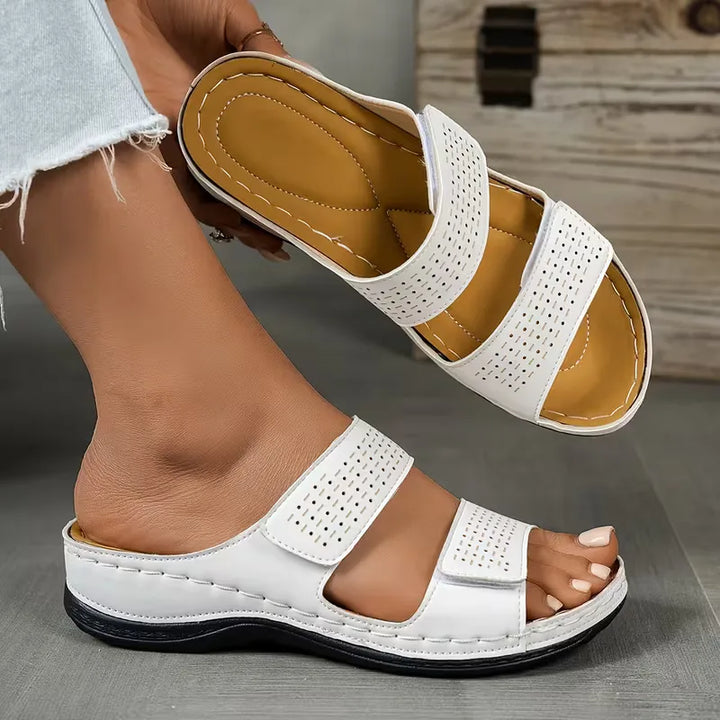 Lily - Orthopedic Sandals for Women with Double Strap and Cushioned Wedge Sole