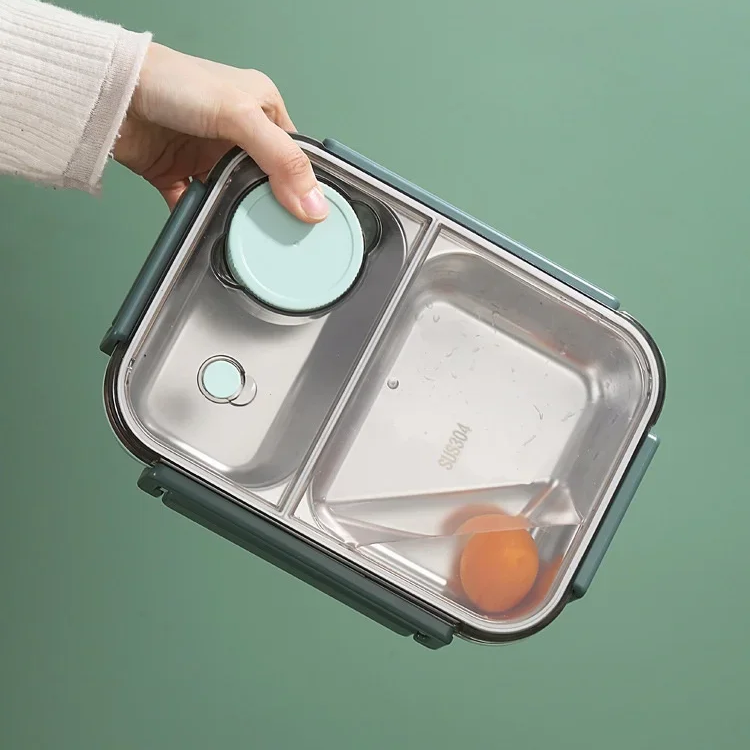 Lunch Box | Insulated Food Container with Stainless Steel Compartments