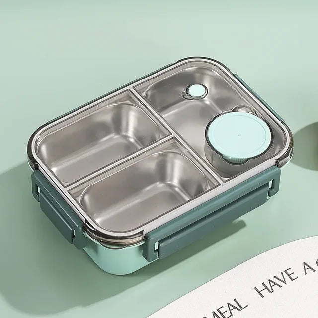 Lunch Box | Insulated Food Container with Stainless Steel Compartments