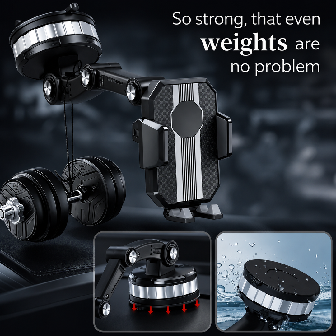Magnetic Car Phone Mount | Foldable Dashboard Phone Holder | Universal Hands-Free Smartphone Stand