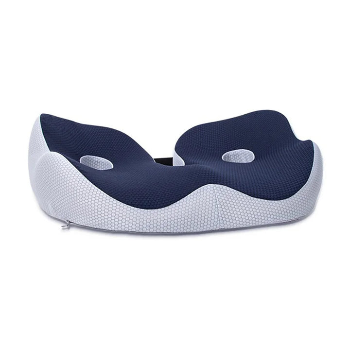 Memory Foam Seat Cushion | Adjustable Ergonomic Support | Pressure Relief for Hips and Tailbone