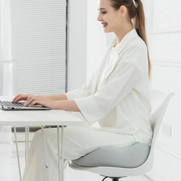 Memory Foam Seat Cushion | Adjustable Ergonomic Support | Pressure Relief for Hips and Tailbone