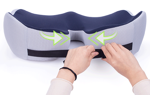 Memory Foam Seat Cushion | Adjustable Ergonomic Support | Pressure Relief for Hips and Tailbone