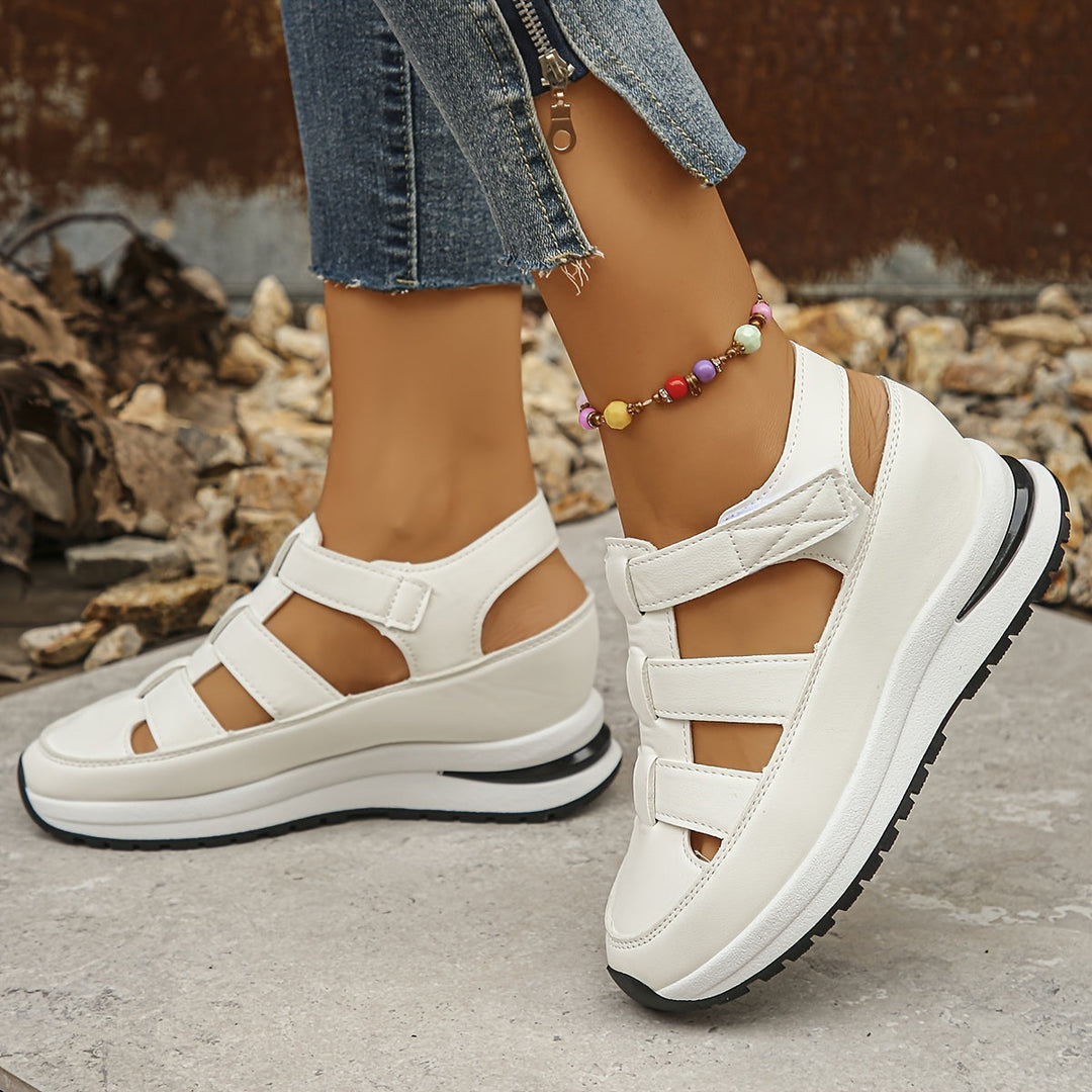 Mia - Orthopedic Sandals for Women with Platform Sole and Velcro Straps