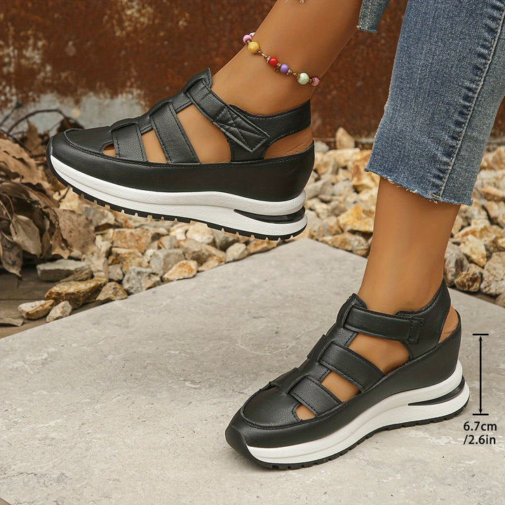 Mia - Orthopedic Sandals for Women with Platform Sole and Velcro Straps