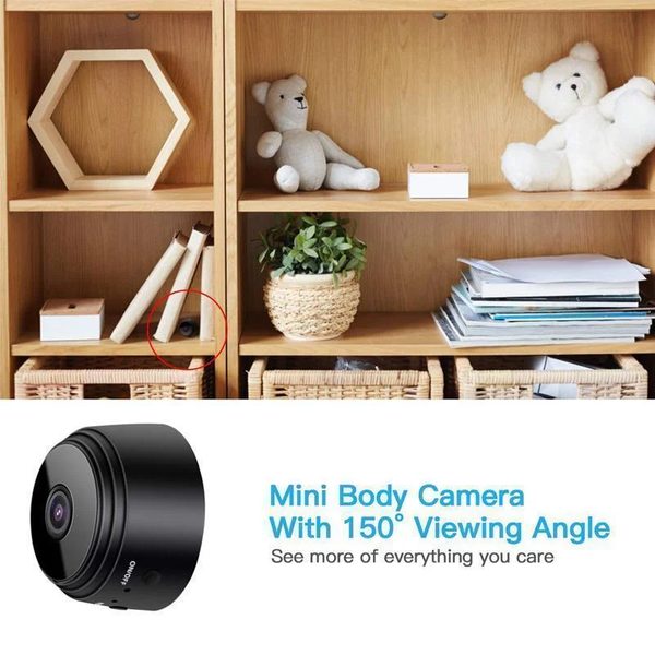 Mini WiFi Camera | 1080P HD Recording | Magnetic Security Camera with Night Vision & Motion Monitoring