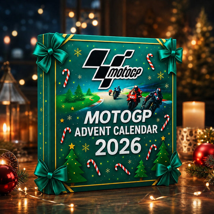 Motorcycle Racing Advent Calendar 2026 | 24 Racing-Themed Ornament Surprises | Holiday Countdown Collection