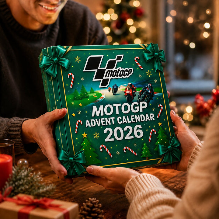 Motorcycle Racing Advent Calendar 2026 | 24 Racing-Themed Ornament Surprises | Holiday Countdown Collection