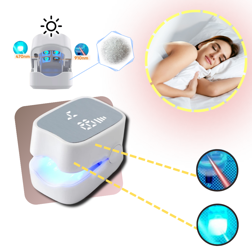 Nail Care Laser Device | Dual Laser Modes &amp; Blue Light | Rechargeable Portable Nail Care Tool