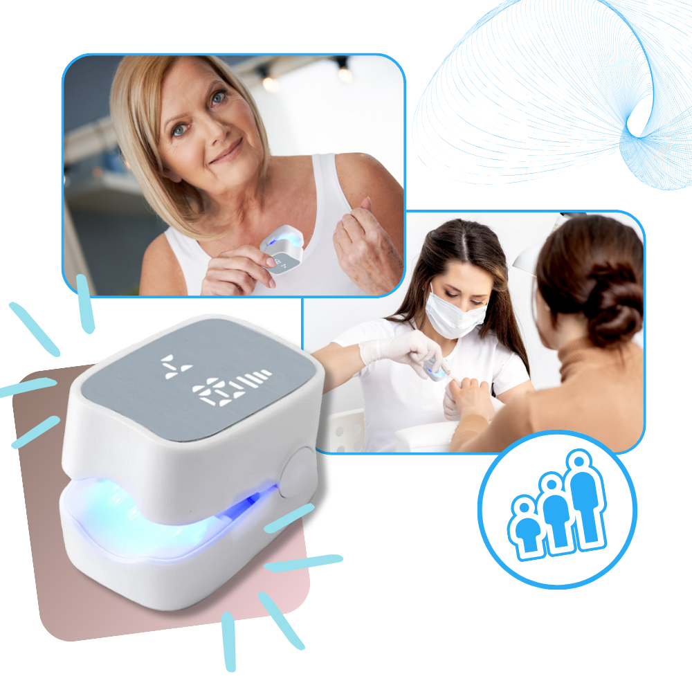 Nail Care Laser Device | Dual Laser Modes &amp; Blue Light | Rechargeable Portable Nail Care Tool