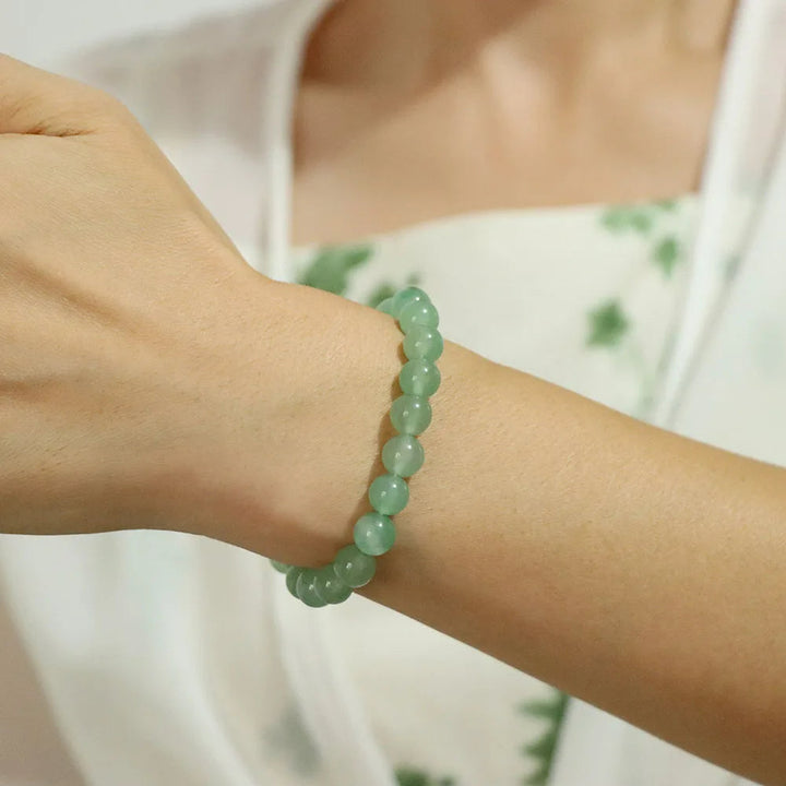 Natural Crystal Bracelet | 8mm Beads | Stretch-Fit Spiritual-Inspired Jewelry
