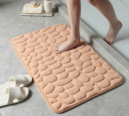 Non-Slip Bath Mat | Quick-Dry Absorbent Bathroom Rug | Soft Plush Bathroom Floor Mat