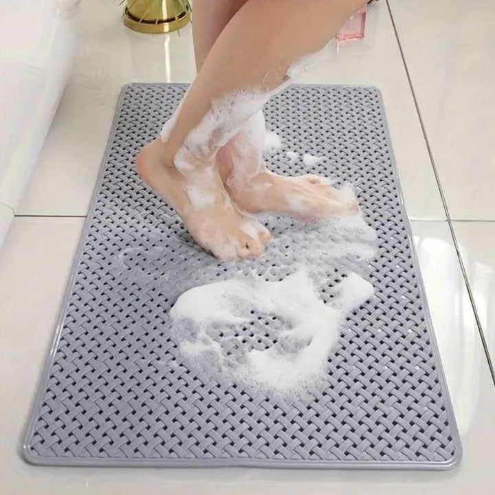 Non-Slip Bathtub Mat | Shower Mat with Suction Cups | Quick-Dry Bathroom Safety Mat