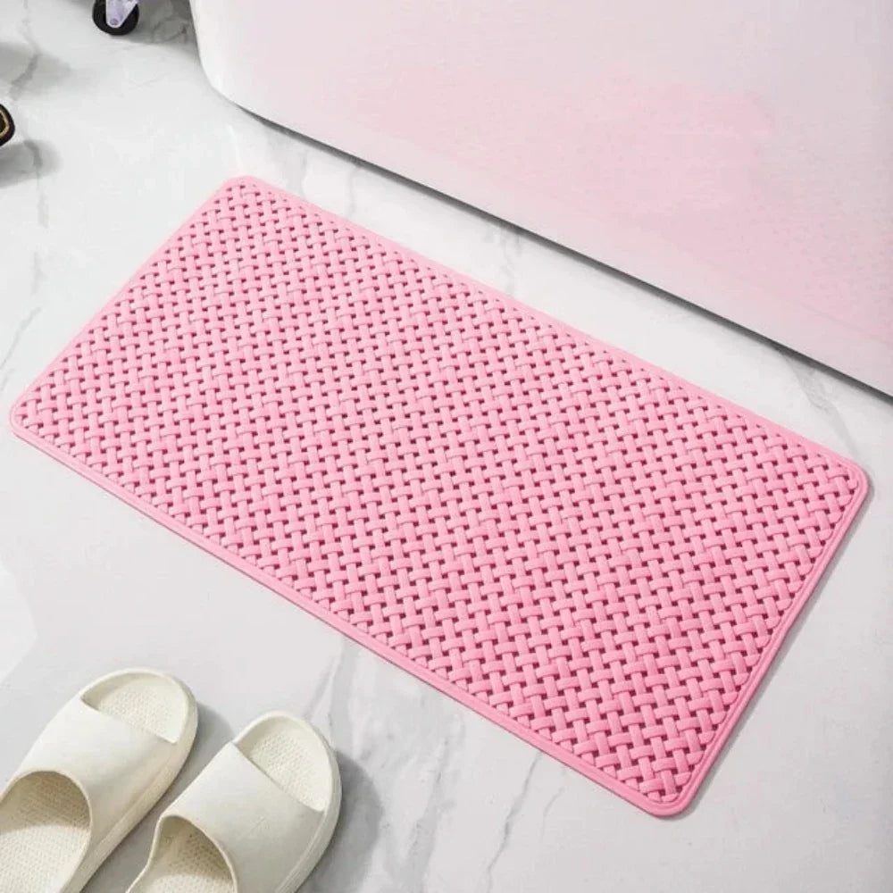 Non-Slip Bathtub Mat | Shower Mat with Suction Cups | Quick-Dry Bathroom Safety Mat