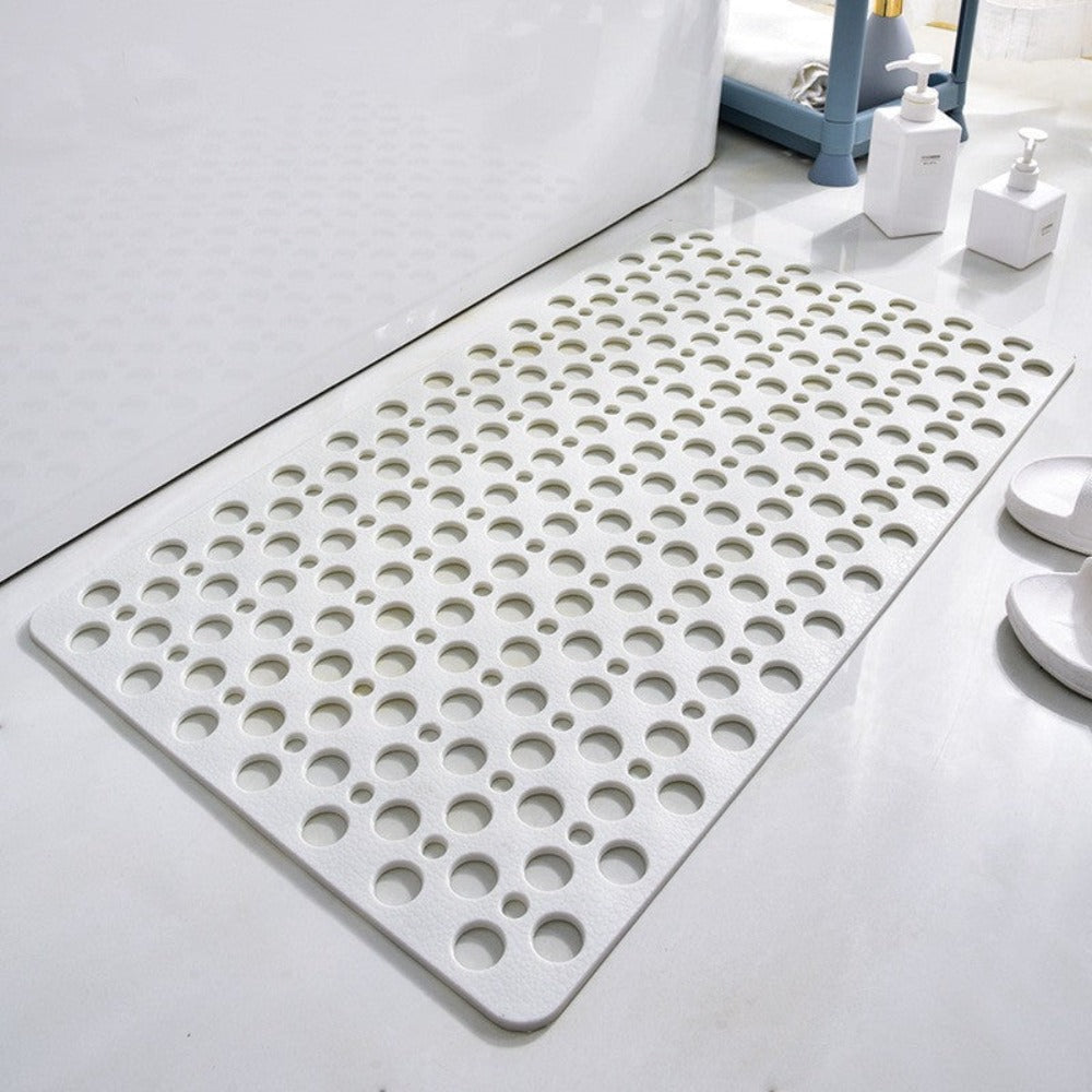 Non-Slip Shower Mat | Antibacterial Bath Mat with Drainage Holes | Quick-Dry Bathroom Safety Mat