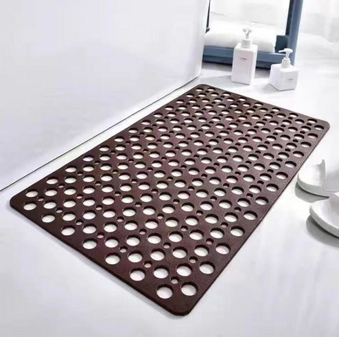 Non-Slip Shower Mat | Antibacterial Bath Mat with Drainage Holes | Quick-Dry Bathroom Safety Mat
