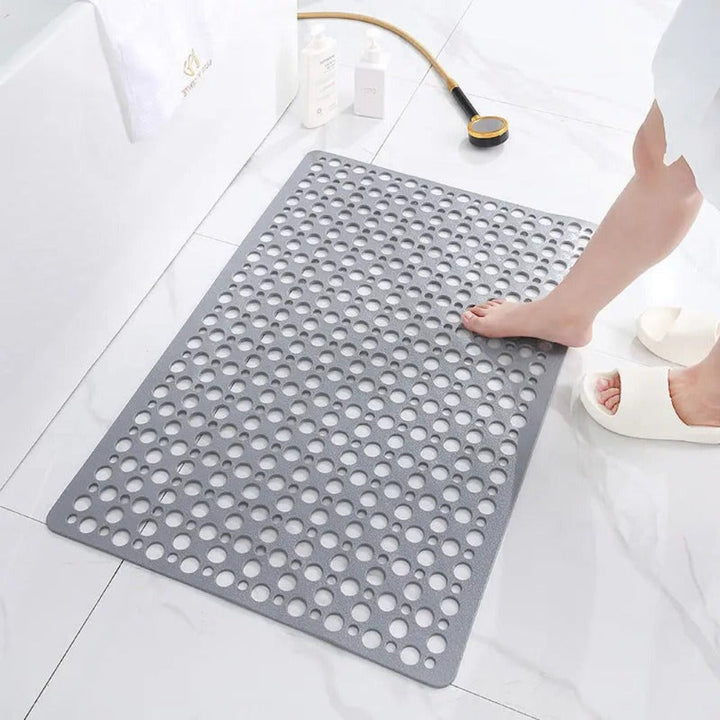 Non-Slip Shower Mat | Antibacterial Bath Mat with Drainage Holes | Quick-Dry Bathroom Safety Mat
