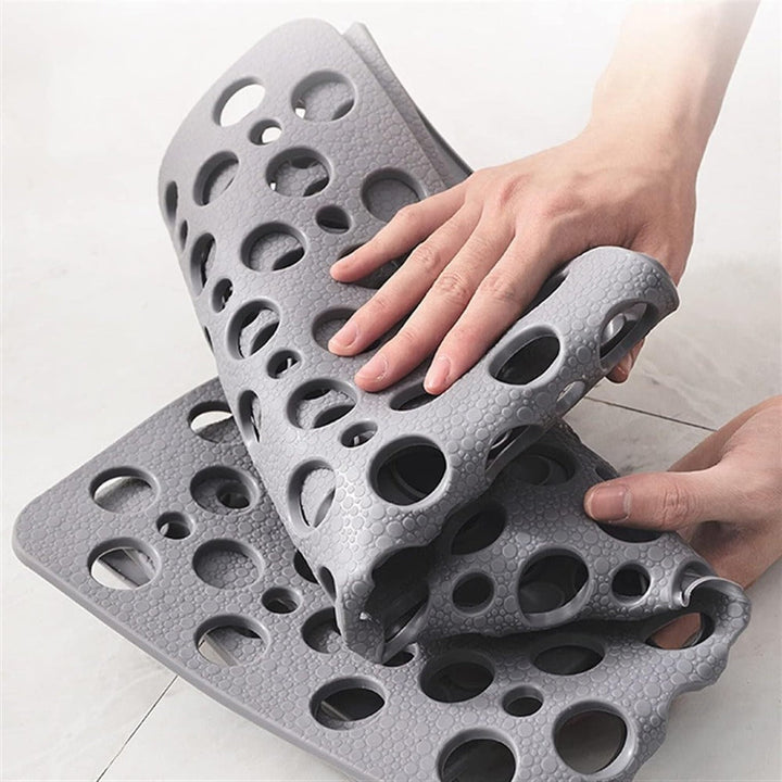Non-Slip Shower Mat | Antibacterial Bath Mat with Drainage Holes | Quick-Dry Bathroom Safety Mat