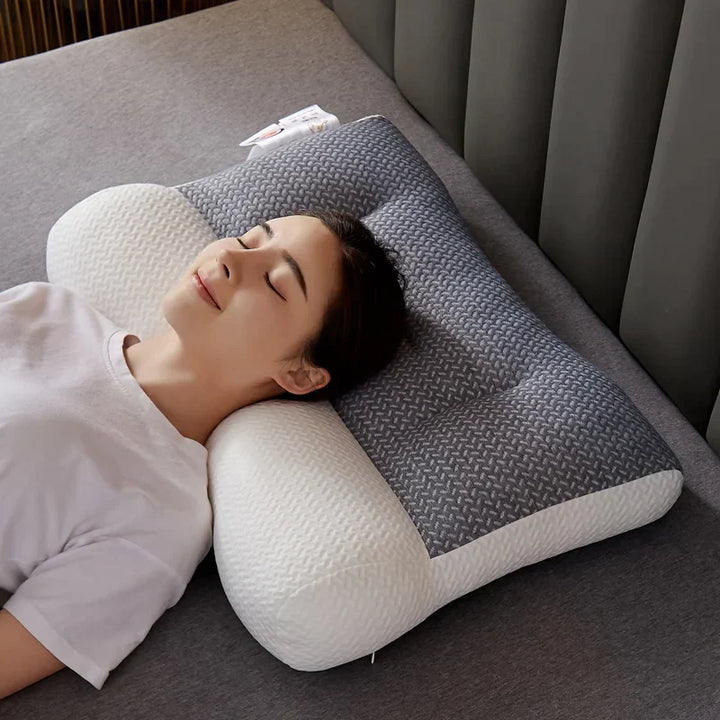 Orthopedic Neck Pillow | Ergonomic Contour Support | Pressure Relief for Side and Back Sleepers
