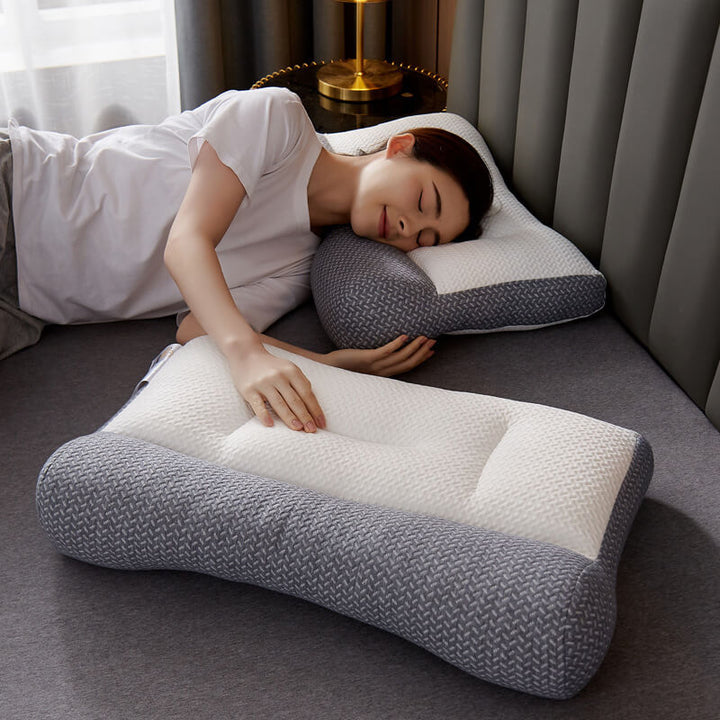 Orthopedic Neck Pillow | Ergonomic Contour Support | Pressure Relief for Side and Back Sleepers