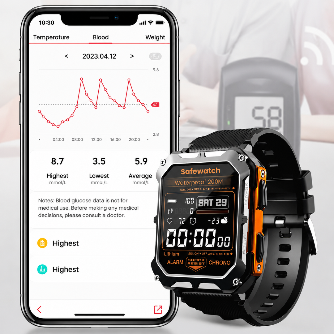 Outdoor Smartwatch | Health Monitoring | AMOLED Display | 600mAh Battery | 70+ Sports Modes